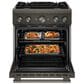KitchenAid 4.1 Cu. Ft. Commercial-Style Dual Fuel Range in Black Ore, , large