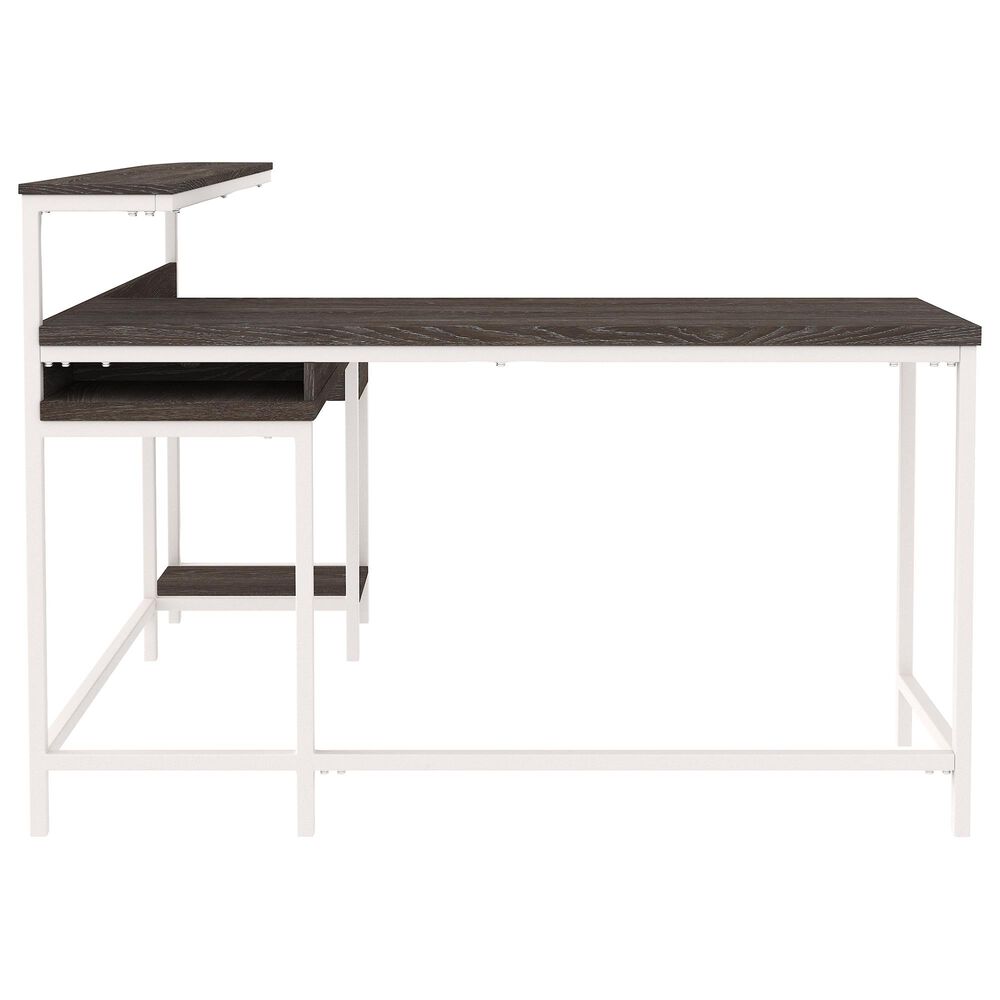 Ashley Dorrinson Storage L-Desk in Two-tone, , large