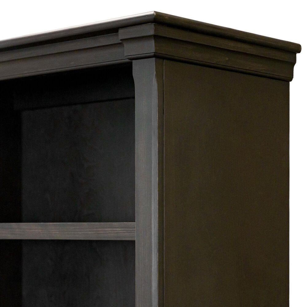 Wycliff Bay Kingston Open Bookcase in Dark Chocolate, , large