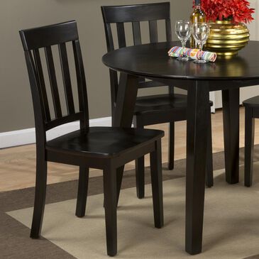 Waltham Simplicity Slat Back Side Chair in Espresso - Set of 2 , , large