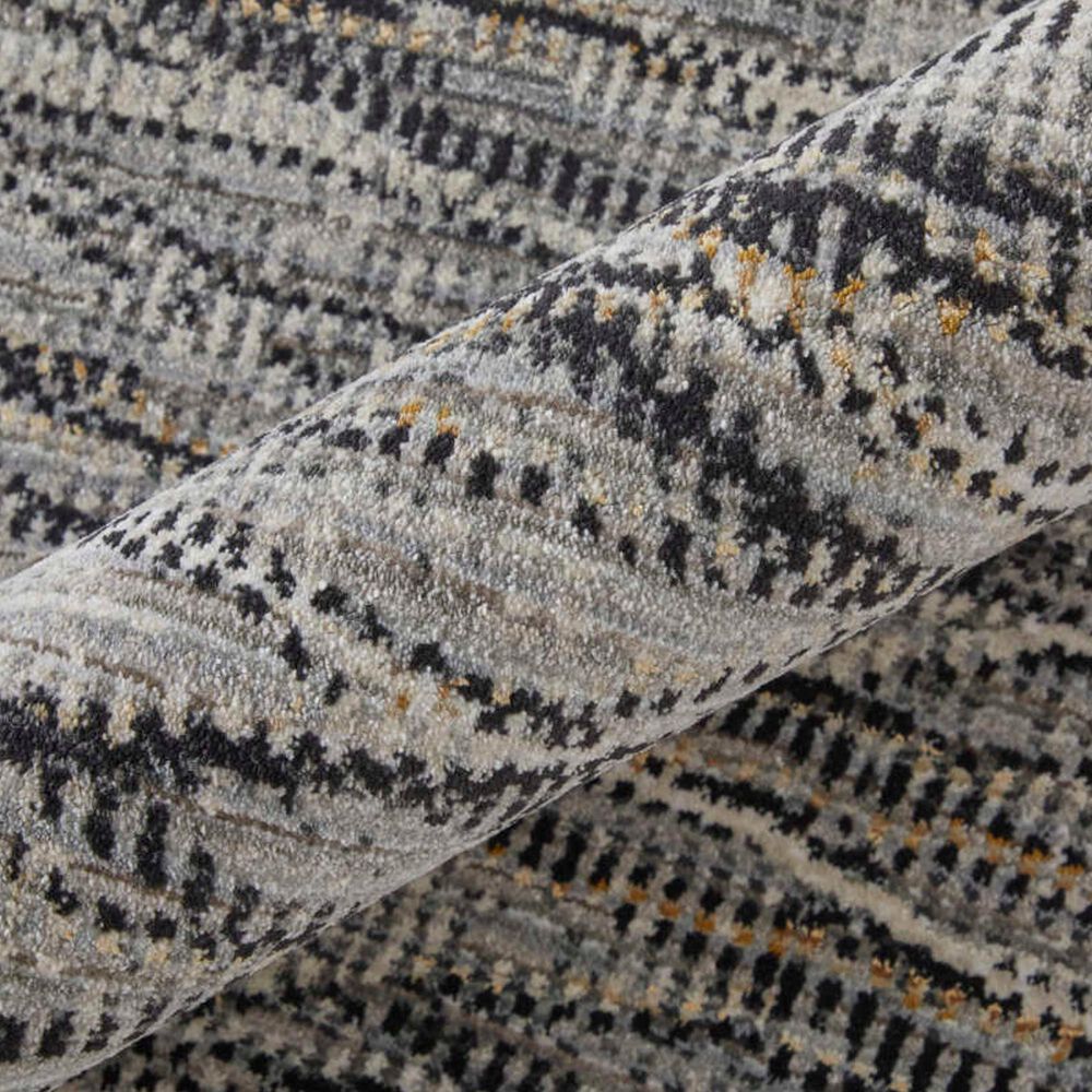 Feizy Sonora 6&#39;7&quot; x 9&#39;6&quot; Gray and Charcoal Area Rug, , large