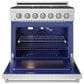 Thor Kitchen Gordon Ramsay Series 36" Professional Gas Range in Stainless Steel, , large