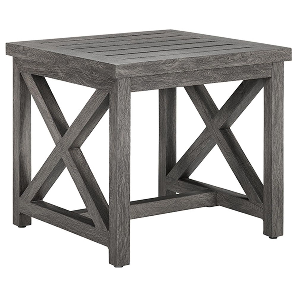 Venture La Jolla Square End Table in French Grey, , large