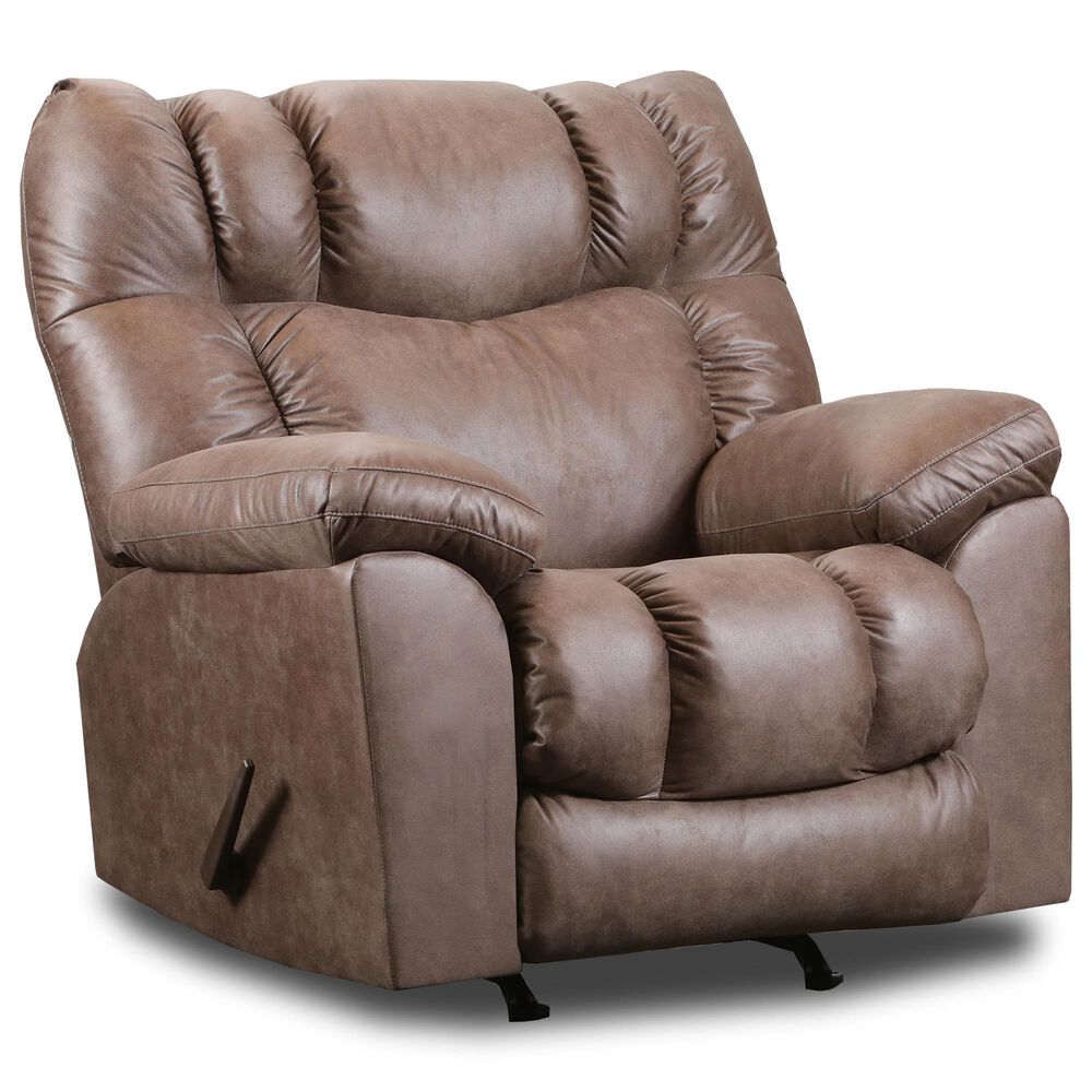 Southern Motion Clayton Manual Rocker Recliner in Amos Mocha, , large