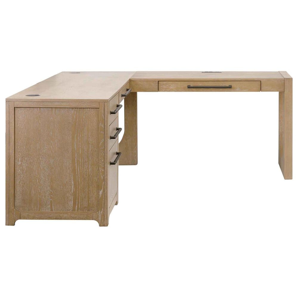 Wycliff Bay Canyon Drive Office L-Shaped Desk in Natural Oak, , large