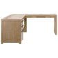 Wycliff Bay Canyon Drive Office L-Shaped Desk in Natural Oak, , large