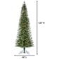 The Gerson Company 10" Pre-Lit Artificial Natural Cut Narrow Jackson Pine with White Lights in Green, , large