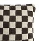 Sunday Citizen Checkerboard 20" Square Throw Pillow in Mocha and Sahara Tan, , large