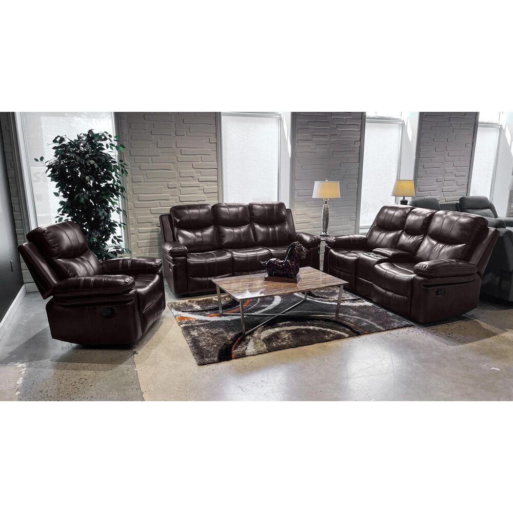 New Heritage Design Kellen Manual Reclining Console Loveseat in 