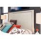 Legacy Classic 11 West 5-Piece King Panel Bedroom Set in Cashmere White, , large