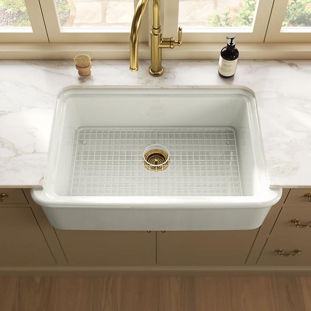 Kohler Audrine by Studio McGee 35.5" Undermount Single-Bowl Kitchen Sink in Dune, , large