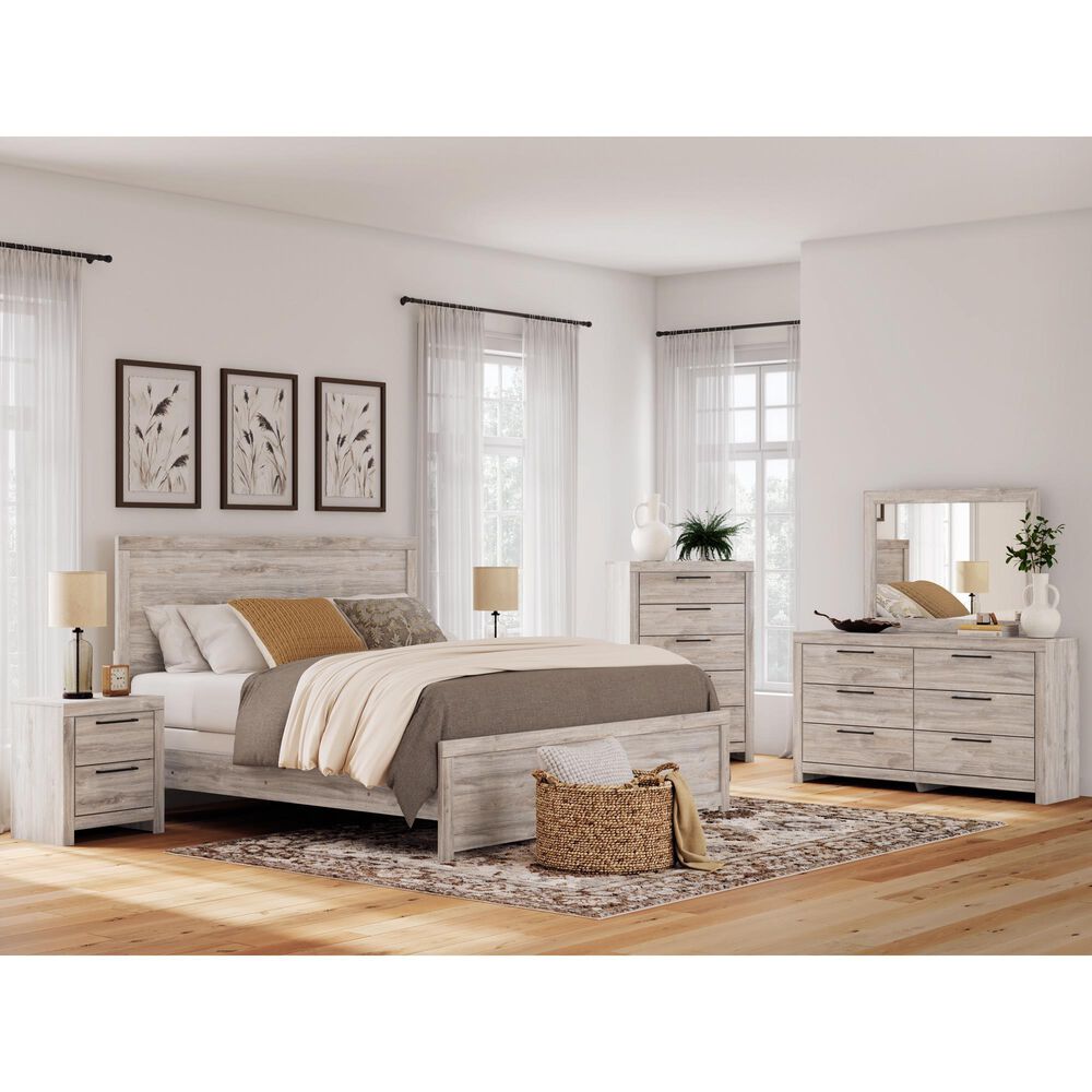 Ashley Broachmyn 5 Drawer Chest in Light Gray, , large