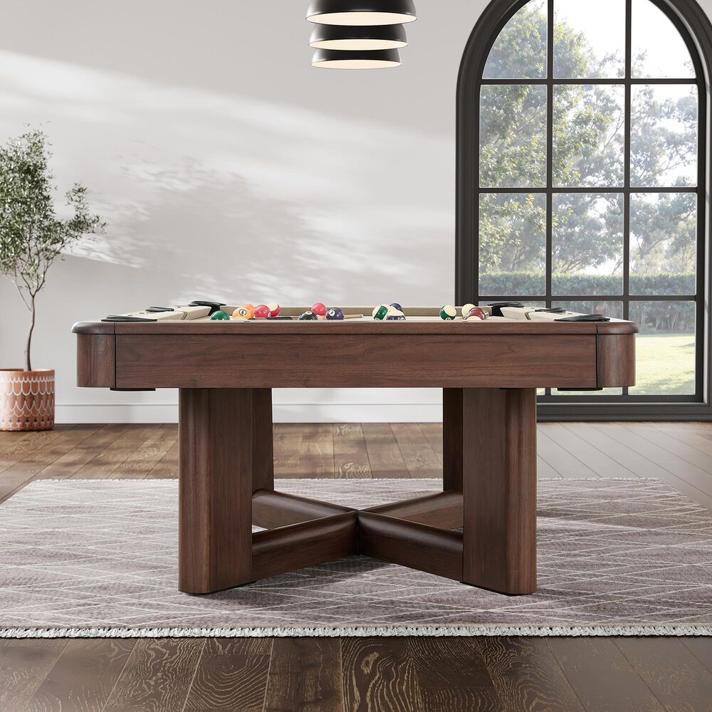 Imperial Ashford 8' Pool Table in Dark Walnut Finish and Khaki Felt Cloth , , large