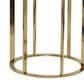 Maple and Jade End Table with Marble Top in Gold (Set of 2), , large