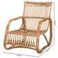 Baxton Studio Blanca Rattan Accent Chair in Natural, , large