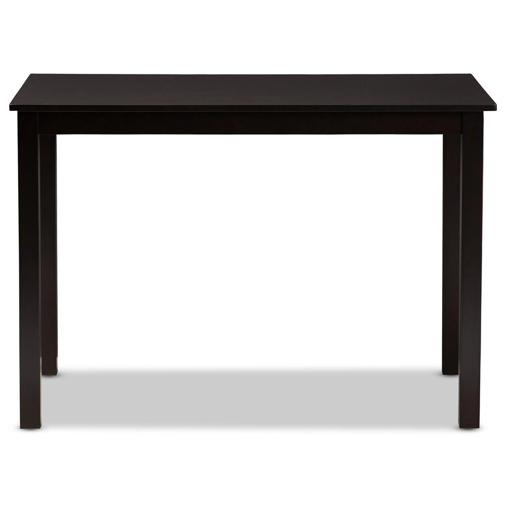 Baxton Studio Evelin Dining Table in Espresso Brown - Table Only, , large