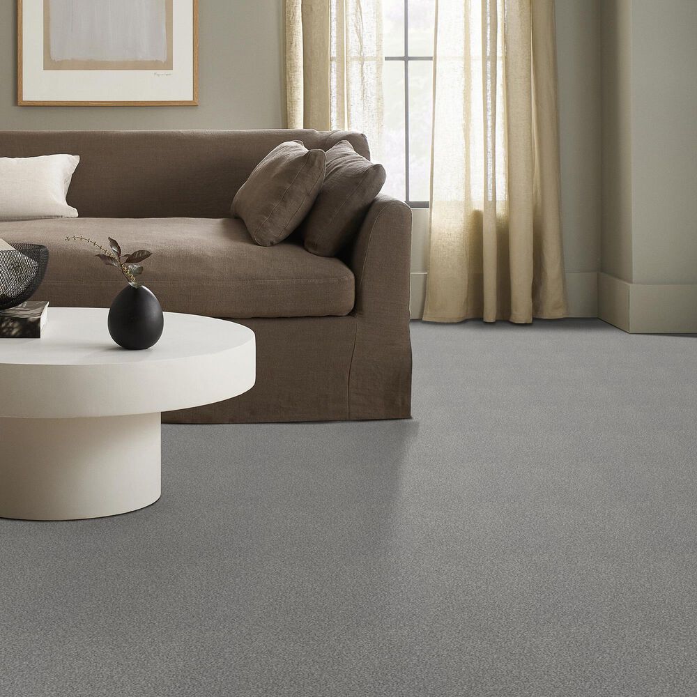 Shaw Tonal Comfort Blue Carpet in Cool Breeze, , large