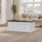 Richlands Furniture Soren Lift Top Dream Console with Twin Convertible Bed in White and Brown, , large