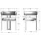 Amisco Lucarelli, Clarissa and Capri 6-Piece Rectangular Dining Set in Oxidado and Cookie, , large