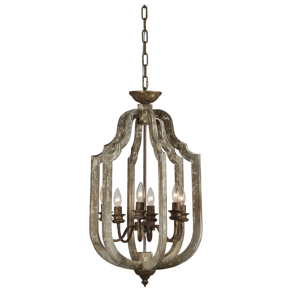 Southern Lighting Camilla Chandelier in Brown and Cream, , large