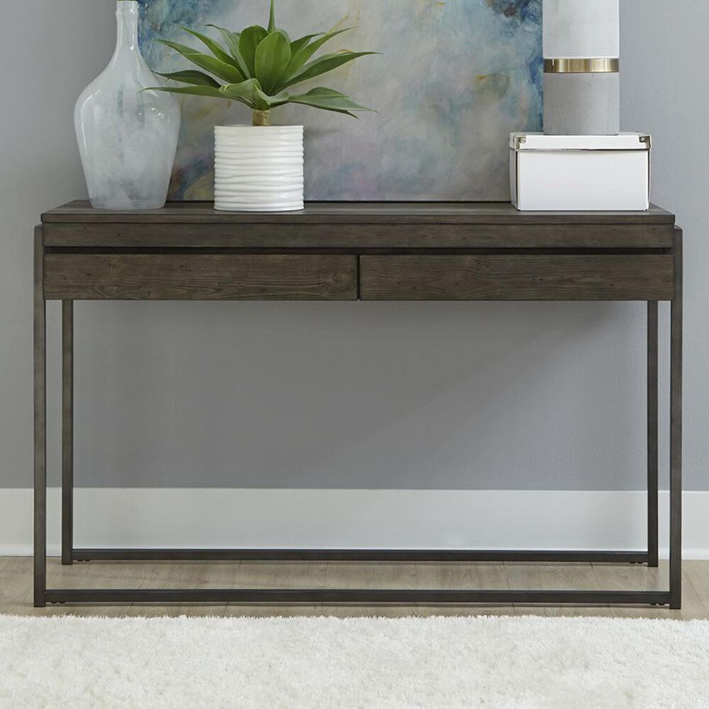 Belle Furnishings Sofa Table in Weathered Gray, , large