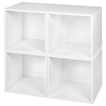 Regency Global Sourcing Niche Cubo 4-Piece Storage Cube Set in White, , large