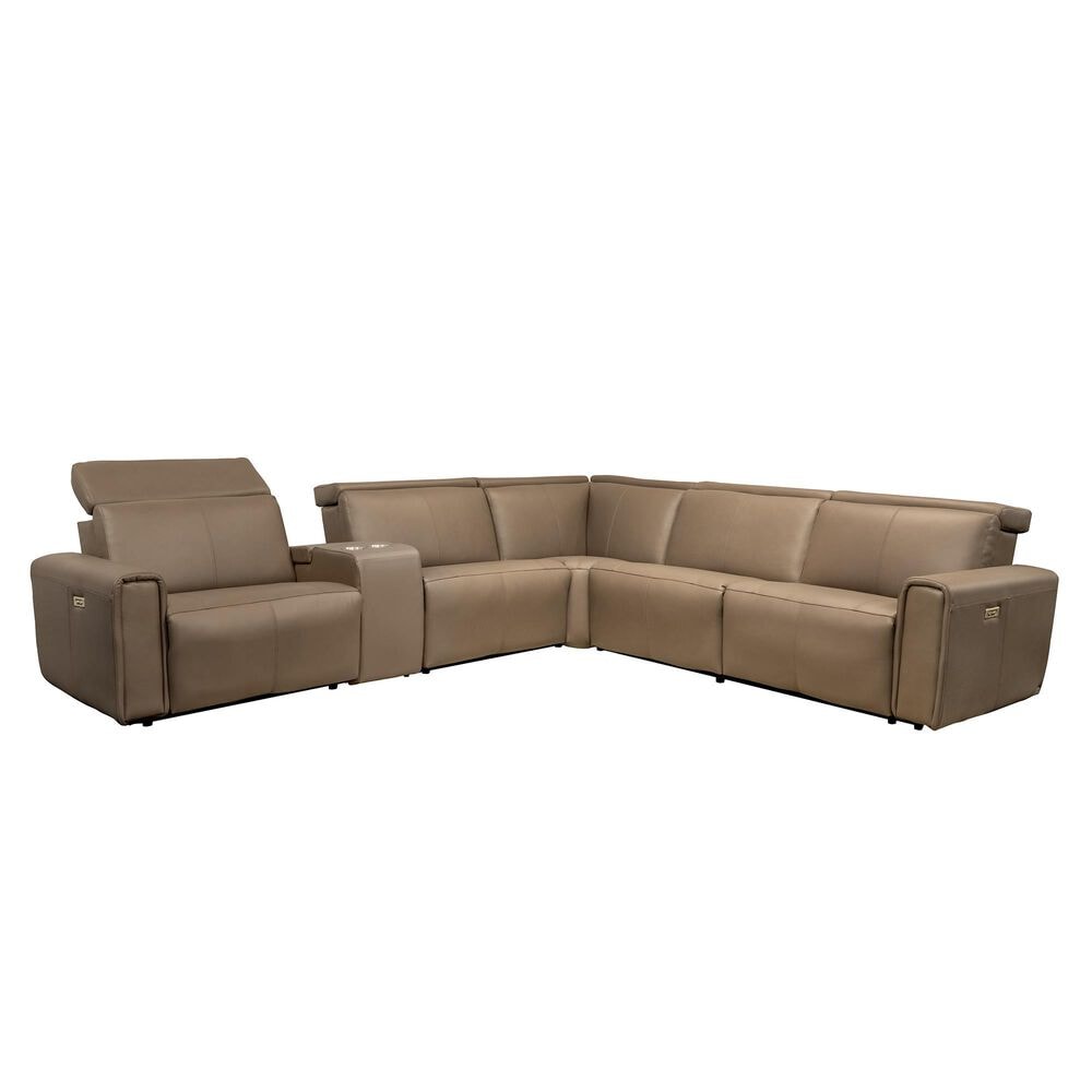 Elran Furniture Nya 6Piece Power Reclining LShaped Sectional with