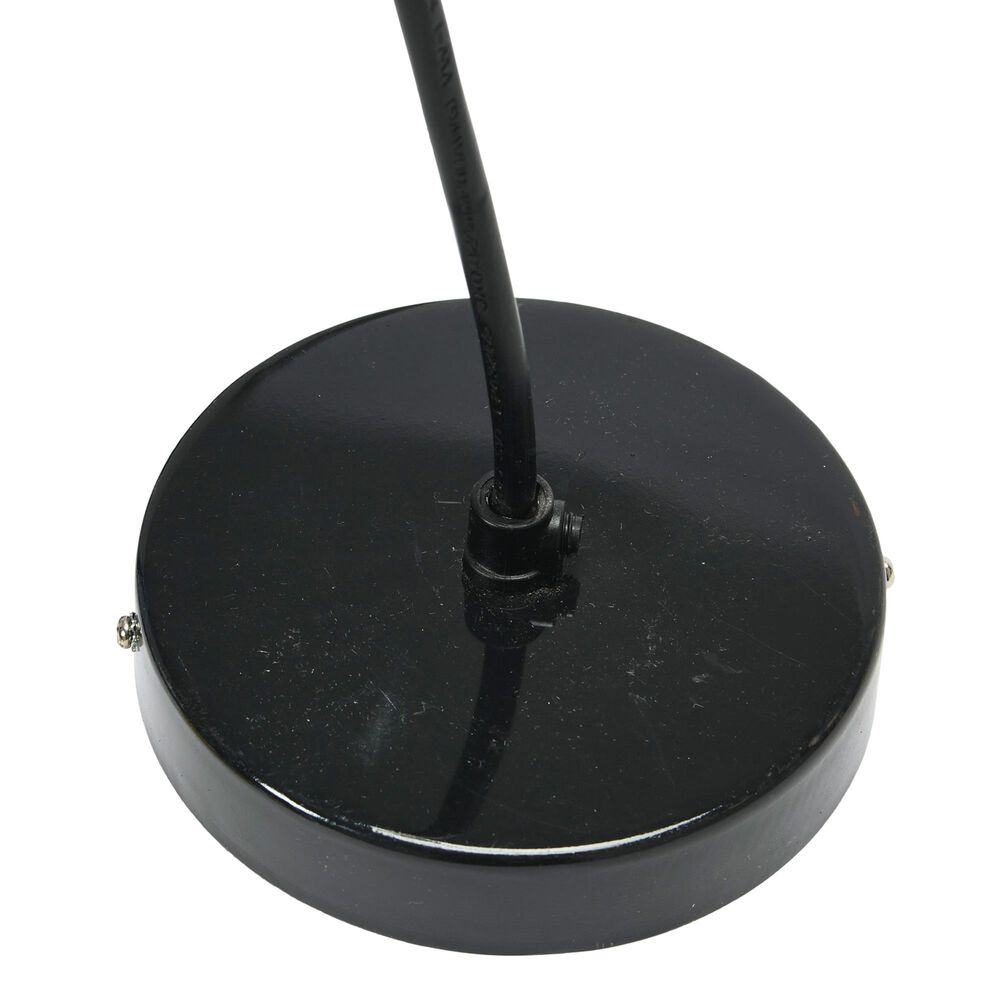 Creative Coop Simone 16" Pendant with Pearly White Shade in Black, , large