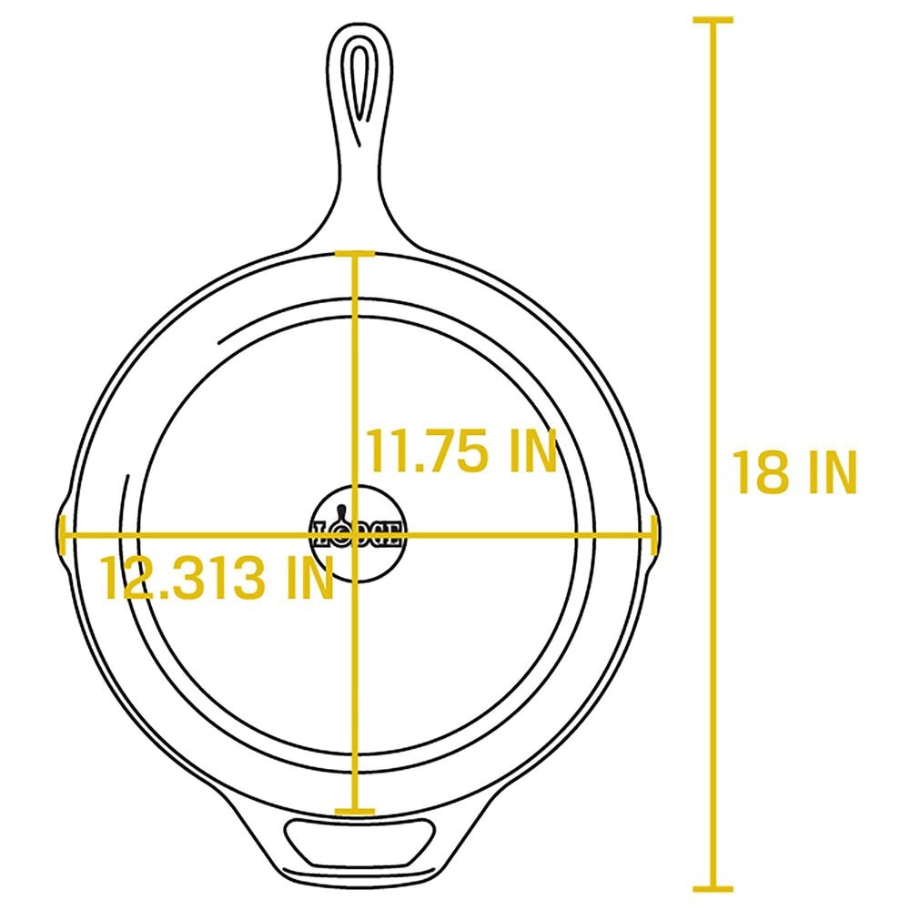 Lodge Cast Iron 12&quot; Cast Iron Skillet in Black, , large