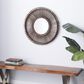 Maple and Jade 30" Round Wall Mirror in Matte Brown, , large