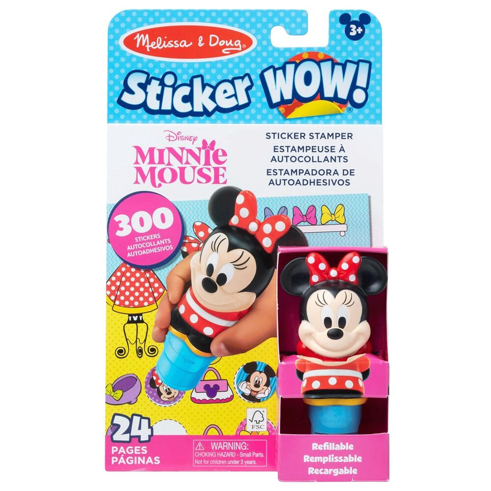 Melissa & Doug Disney"s Minnie Mouse 24-Page Activity Pad and Sticker Stamper, , large