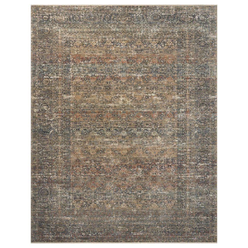 Loloi Heritage 3" x 5" Midnight and Multicolor Area Rug, , large