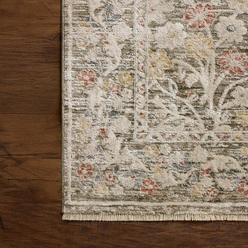 Loloi Clarisse Olive and Multicolor 2&#39;6&quot; x 7&#39;6&quot; Runner, , large
