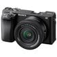 Sony Alpha 6100 Mirrorless Camera with 16-50mm Lens in Black, , large