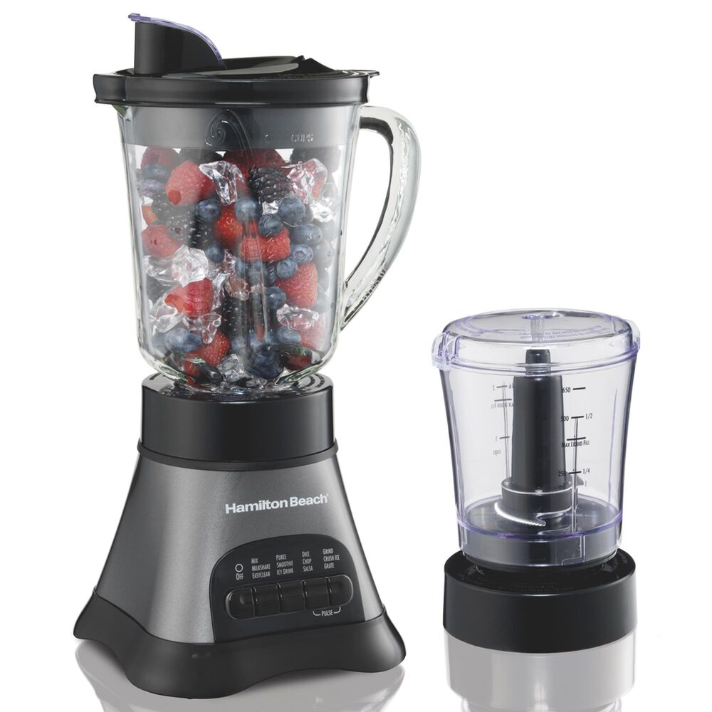 Hamilton Beach Smoothie Blender with 2 Travel Jars and 2 Lids