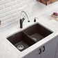 Blanco Diamond 32" Equal Double Bowl Kitchen Sink in Cinder, , large