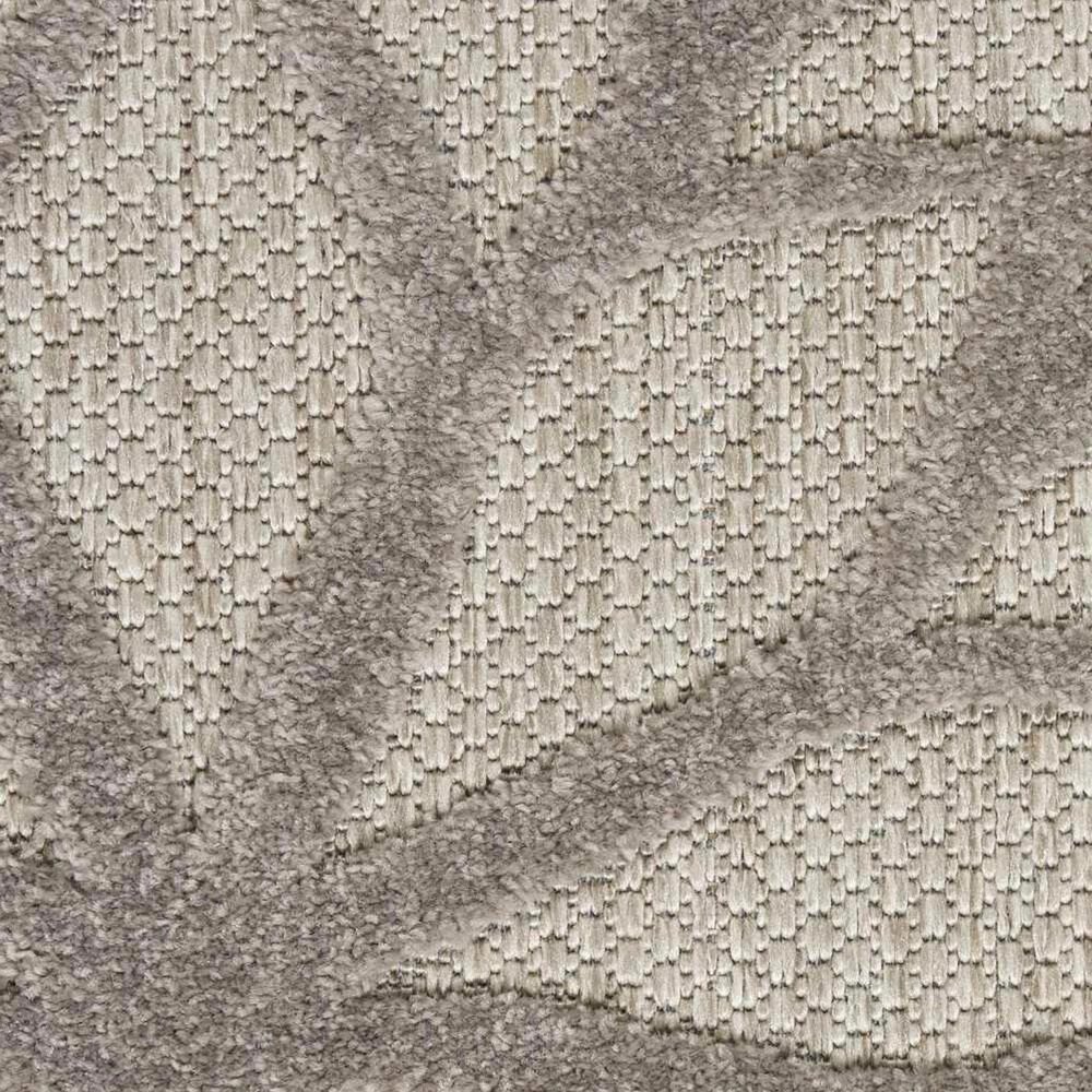 Nourison Aloha 5&#39;3&quot; x 7&#39;5&quot; Silver and Grey Indoor/Outdoor Area Rug, , large