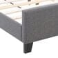 CorLiving Twin Upholstered Platform Bed in Gray, , large