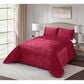 Duke Imports Virah Bella Micromink 3-Piece King Quilt Set in Burgundy Tetra, , large