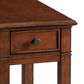 Riverside Furniture Campbell 1-Drawer Side Table in Burnished Cherry, , large