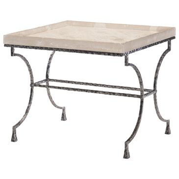 Century Mesa Cortez Chairside Table in Blackened and Tan, , large