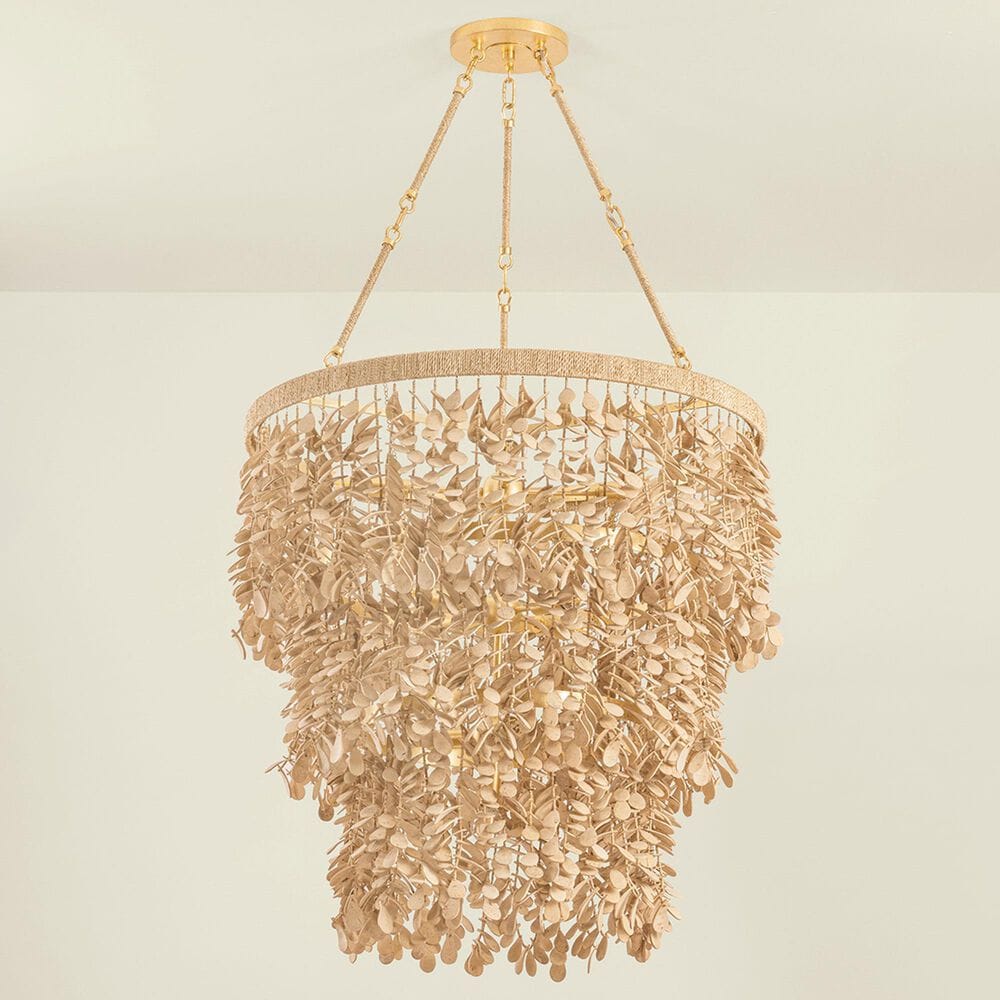 Corbett Lighting Naxos 12-Light Chandelier in Vintage Gold Leaf, , large