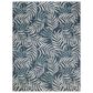 Nourison Garden Oasis Ivory and Navy 9" x 12" Indoor/Outdoor Area Rug, , large