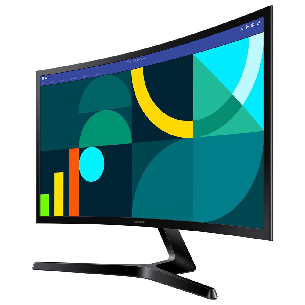 Samsung 24&quot; S3 &#40;S36GD&#41; FHD IPS 100Hz Curved Monitor in Black, , large
