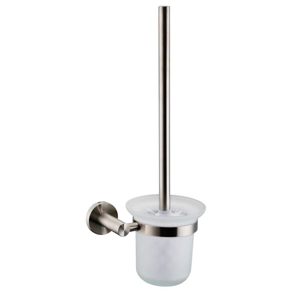 Lexora Home Bagno Nera Stainless Steel Toilet Brush in Satin Nickel, , large