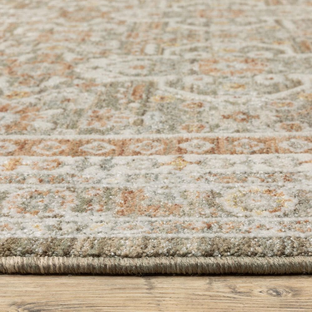 Oriental Weavers Keaton Brown and Rust 2'3" x 7'6" Runner, , large