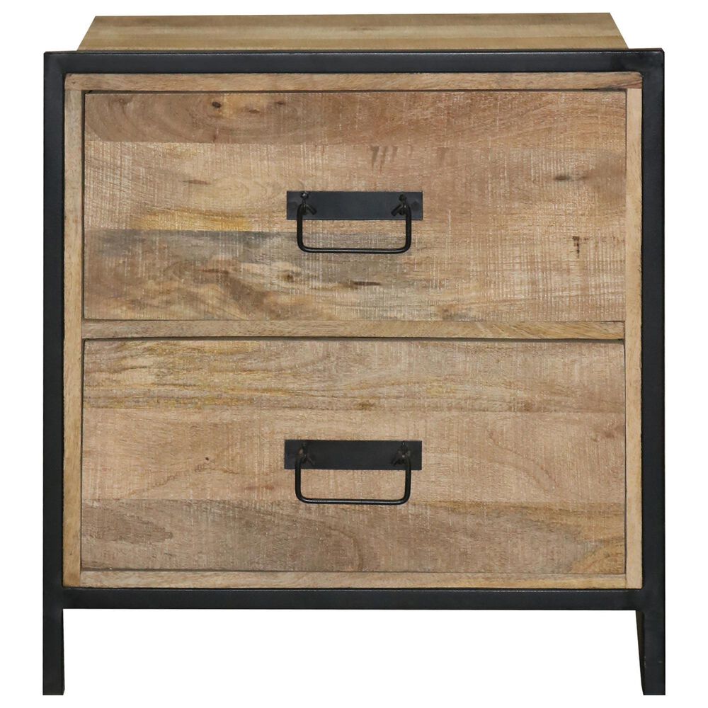 Tiddal Home Outbound Nightstand in Natural/Iron, , large