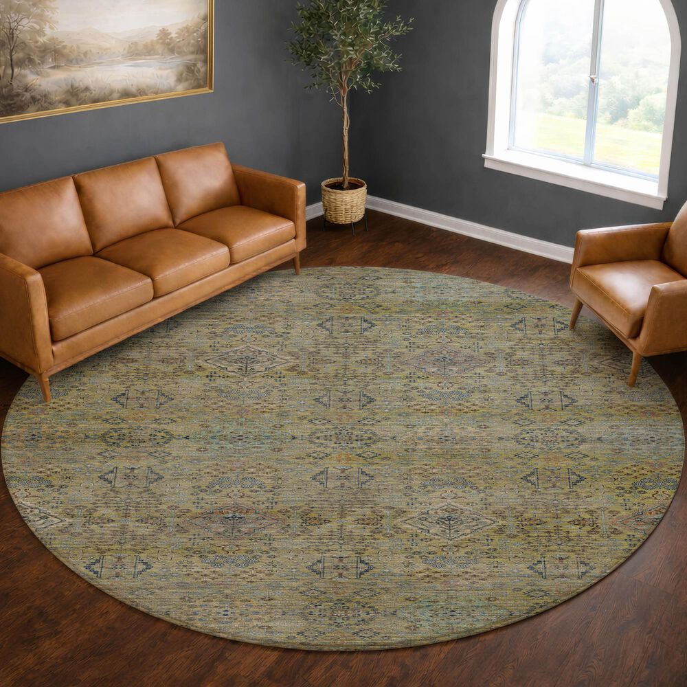 Dalyn Rug Company Aristo Aloe 8' Round Area Rug, , large