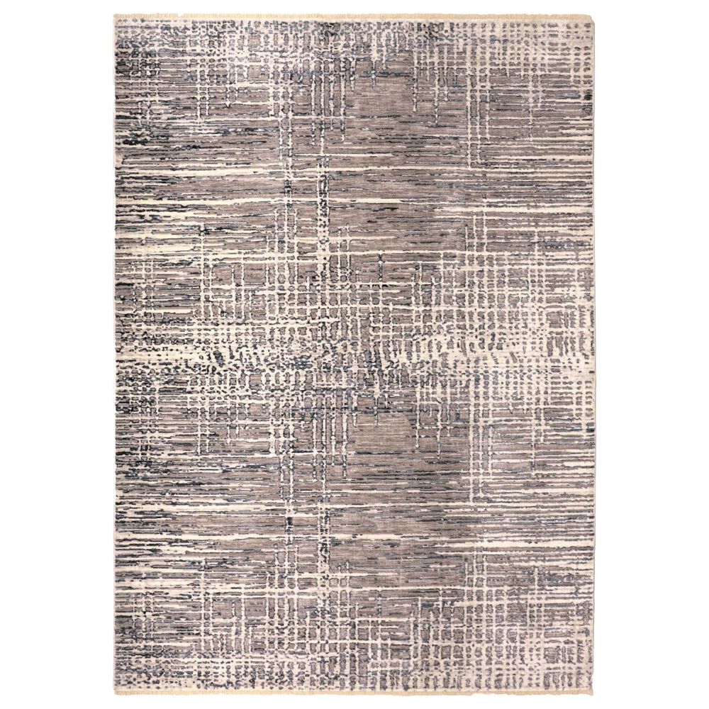 Feizy Rugs Kyra 5' x 7' Gray and Beige Area Rug, , large
