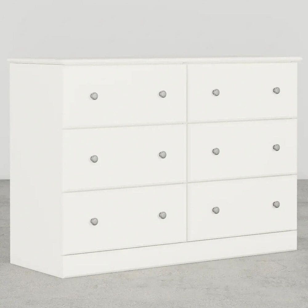Lemoore Essential 45&quot; 6-Drawer Dresser in Rockport White, , large